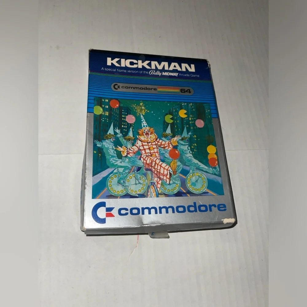 Vintage COMMODORE 64 Game KICKMAN BALLY MIDWAY C-64602 Estate Item UNTESTED